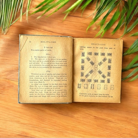 VINTAGE Solitaire Card Game Books Bundle - 1924 & 1928 - Picture 16 of 16